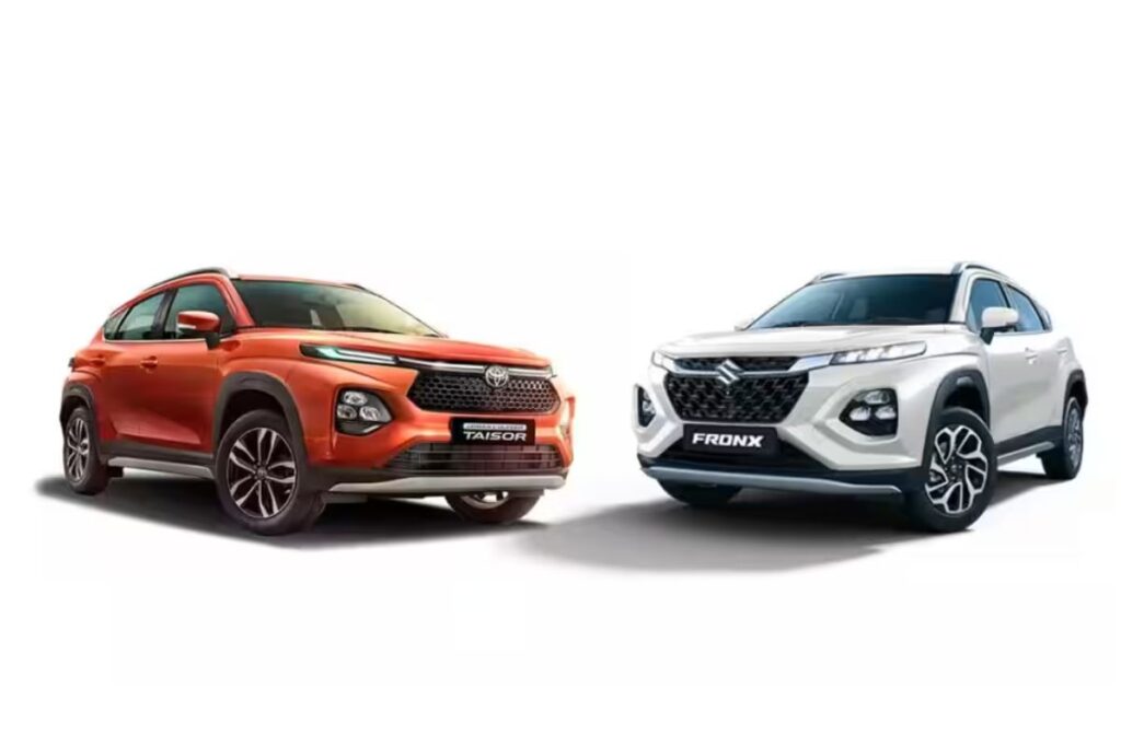 Toyota Taisor vs Maruti Fronx Price in India