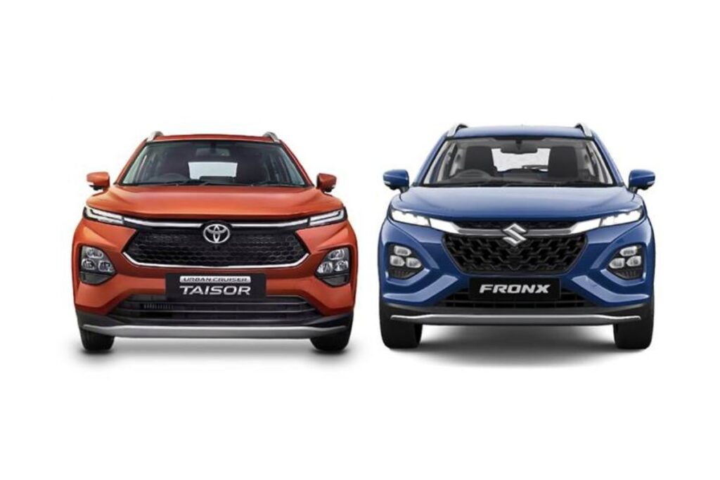 Toyota Taisor vs Maruti Fronx Price in India